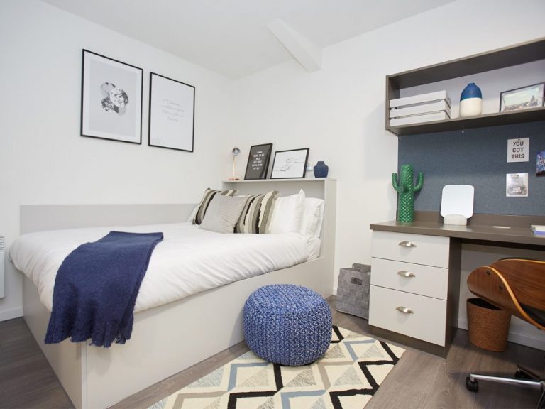 Bedroom in Student Accommodation Market House in Newcastle UK