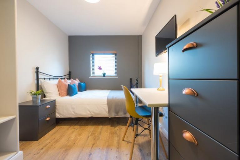 Bedroom in Byron Lofts Flat 3 Student Accommodation Newcastle UK