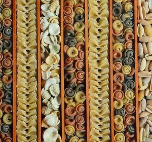 Image of an assortment of pasta for tuna pasta bake recipe