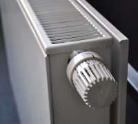 Image of a white radiator on article heating student accommodation